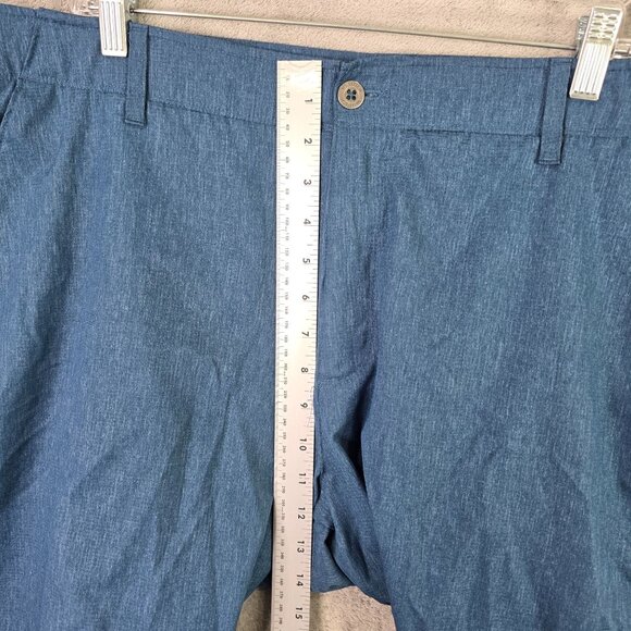 Mens Swiss Tech Blue Golf Shorts Quick Dry 100% Polyester 10" Inseam Size 44 - Picture 5 of 10